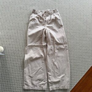 Madewell Womens Wide-Leg Chinos in Light Tan